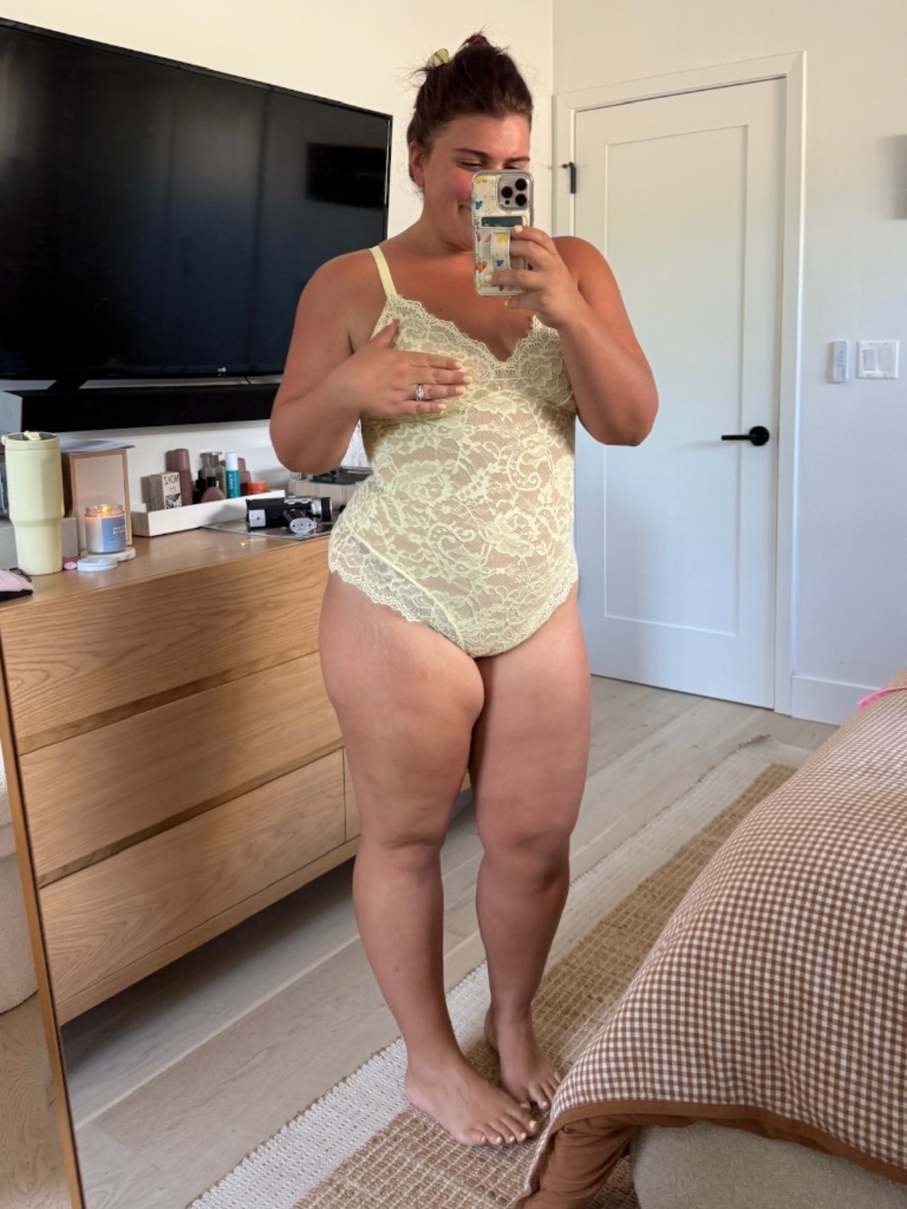 Pinsy Shaping Lace Shapewear Bodysuit 1X